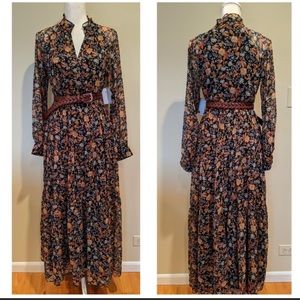 1.State Floral long dress XS
